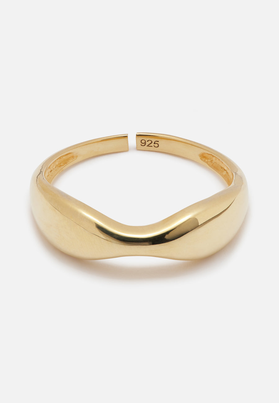 Hourglass Shaped Ring // Gold