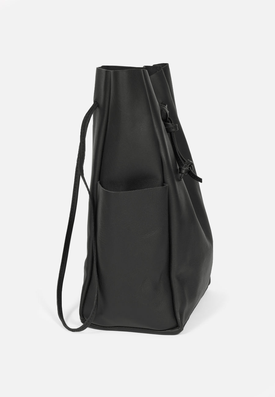 Shoulder Bag with Two-Variant Straps // Black