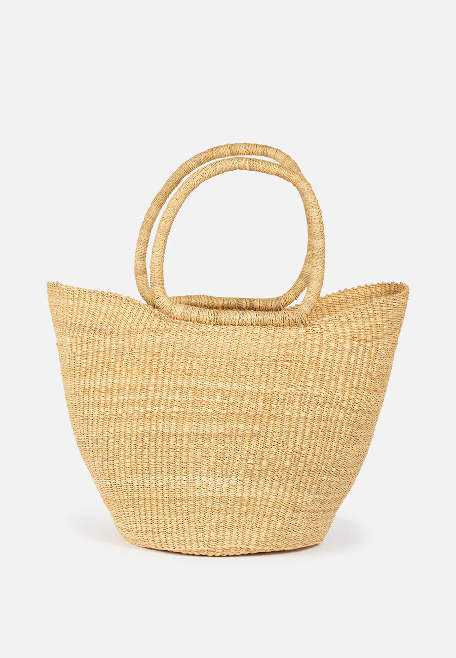 U-Shopper Bolga Basket Bag // Natural