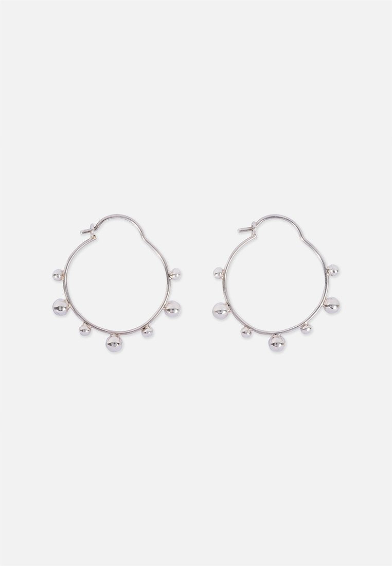 Bubble Hoops // Silver </br> Small