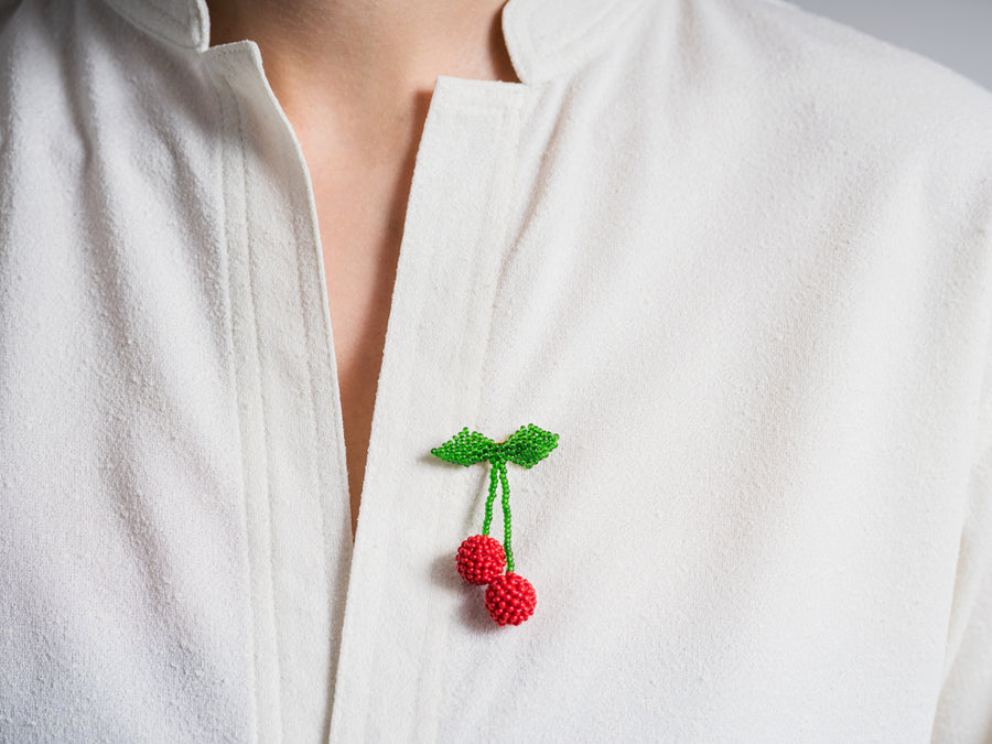 This is Jane Wayne Cherry Brooch // Inspired By
