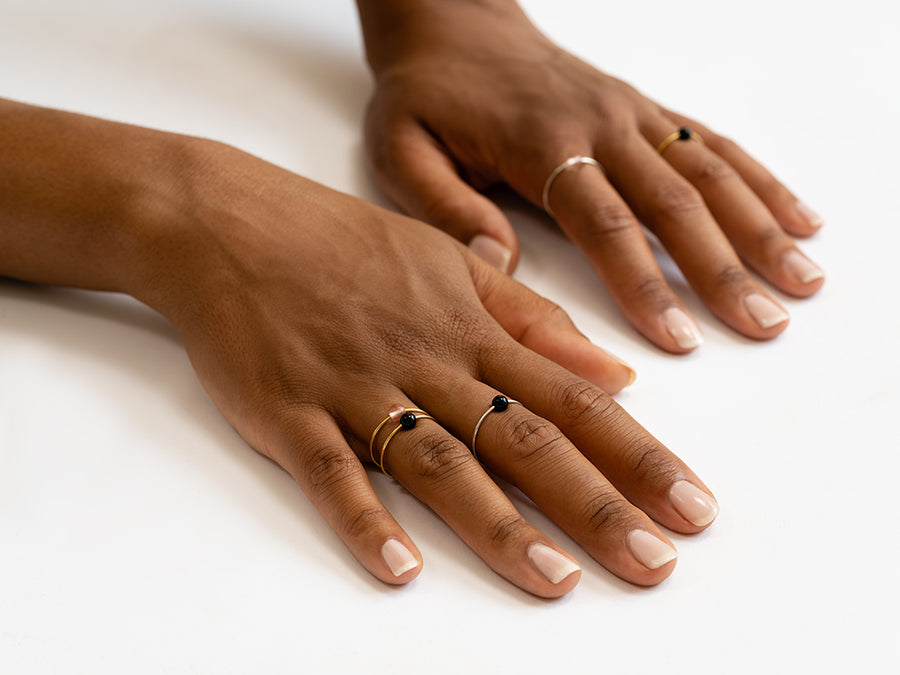 Liliana Ring // Silver & Rose Quartz