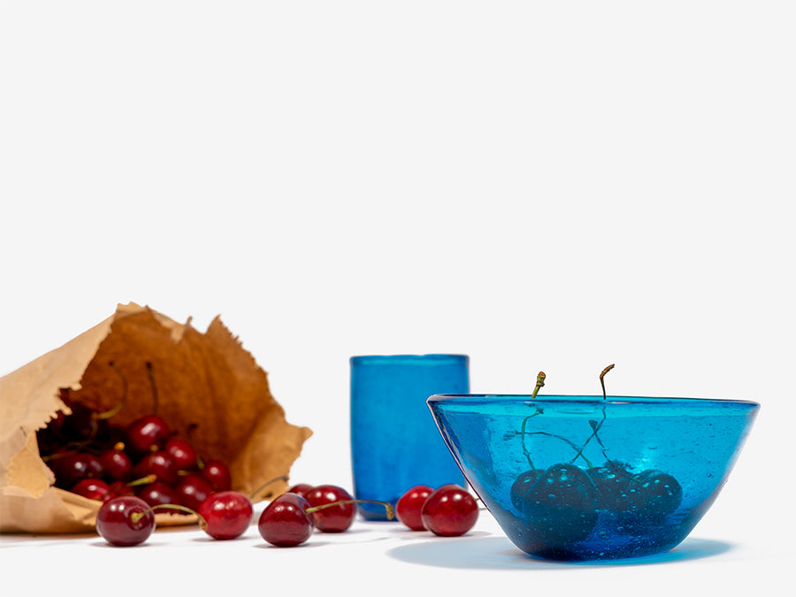 Glass Bowl // Turquoise </br> Small