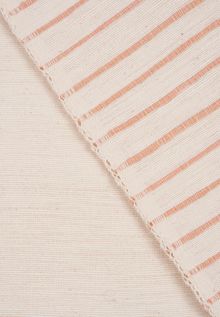 Big Hand-Woven Bed Cover // Natural-Orange