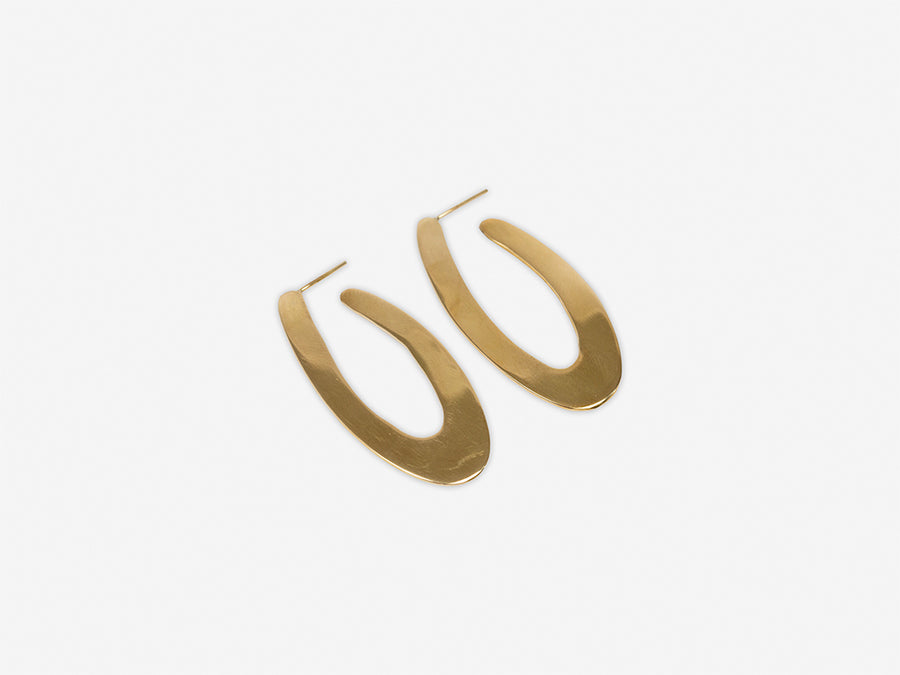 Earrings Oval // Gold
