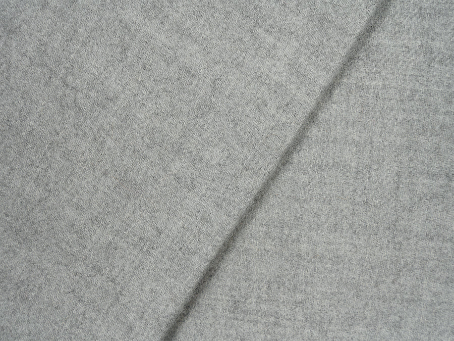 Alpaca Wool Scarf with Fringes // Light Grey
