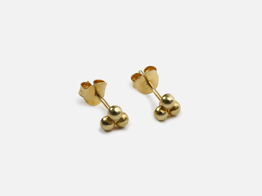 Little Dots Stud Earrings // Gold
