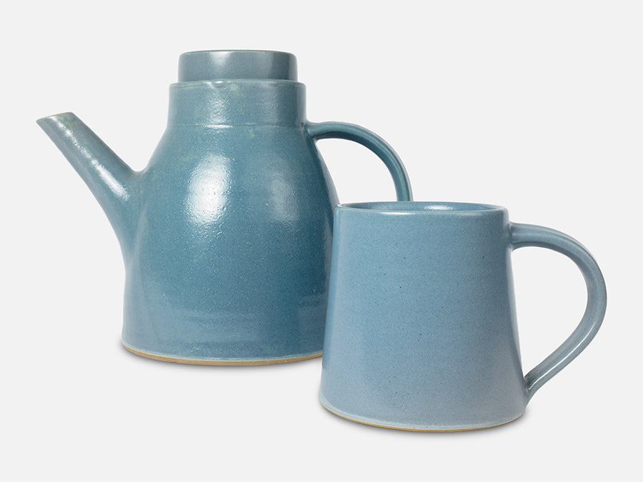 Simple Ceramic Teapot // Blue