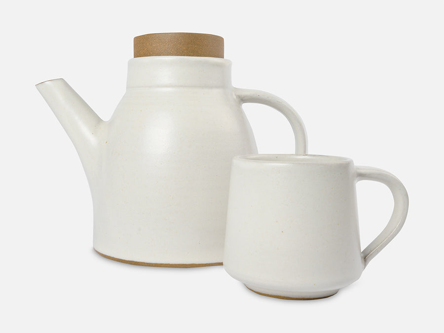 Simple Ceramic Teapot // White