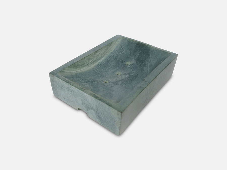 Solid Soapstone Soap Dish // Grey